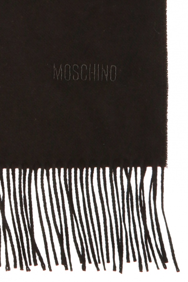 Moschino Wool scarf with logo