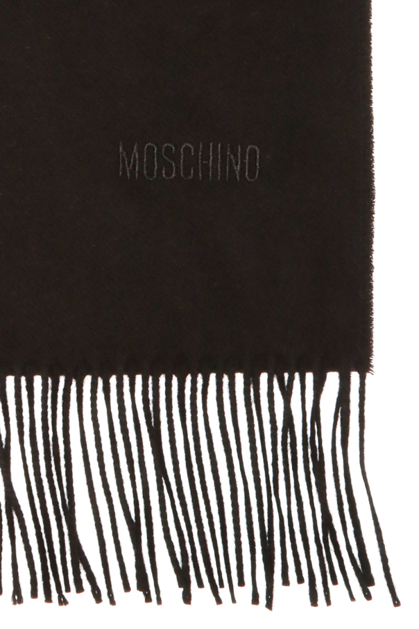 Moschino Wool scarf with logo