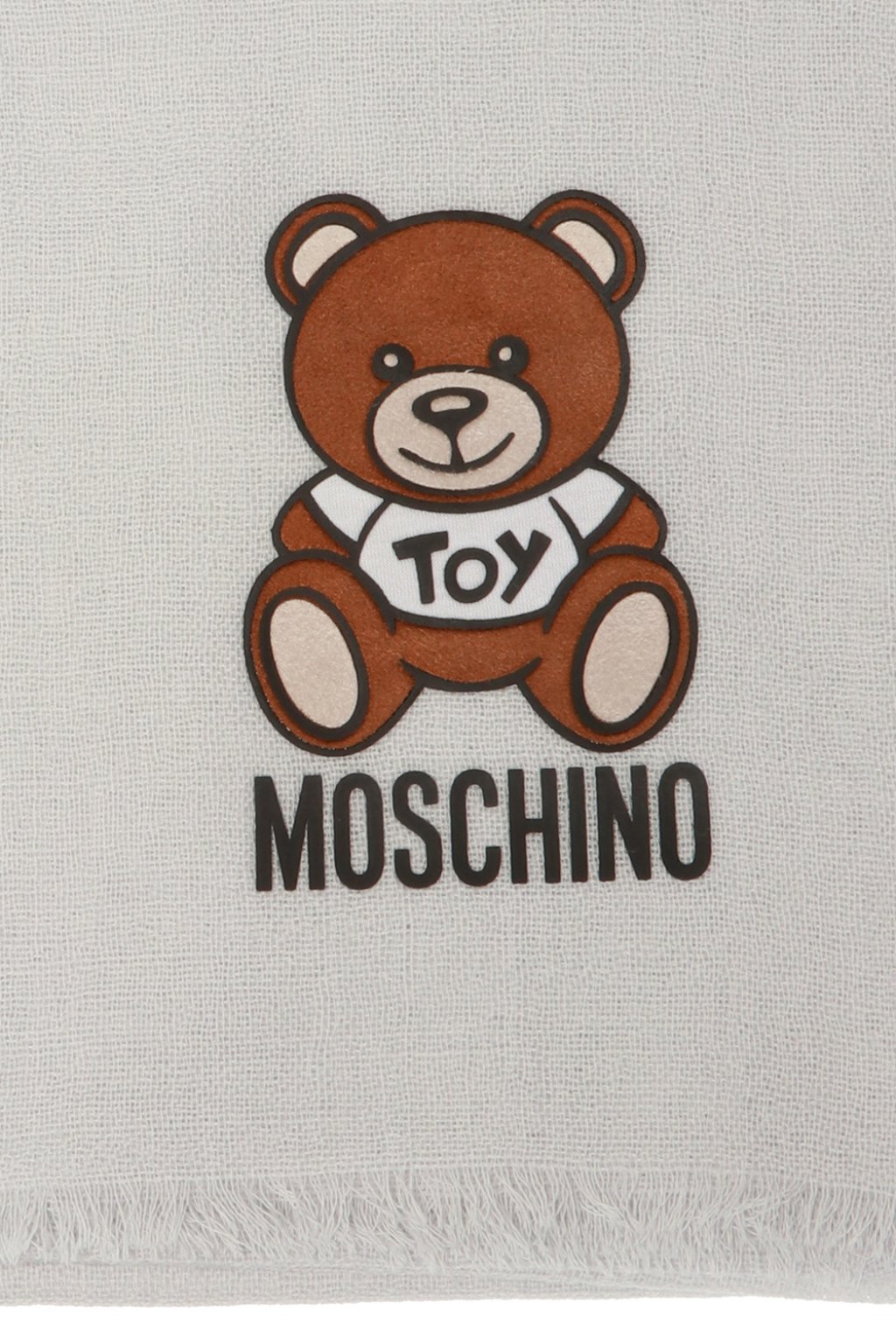 Moschino MOSCHINO WOOL SCARF WITH LOGO