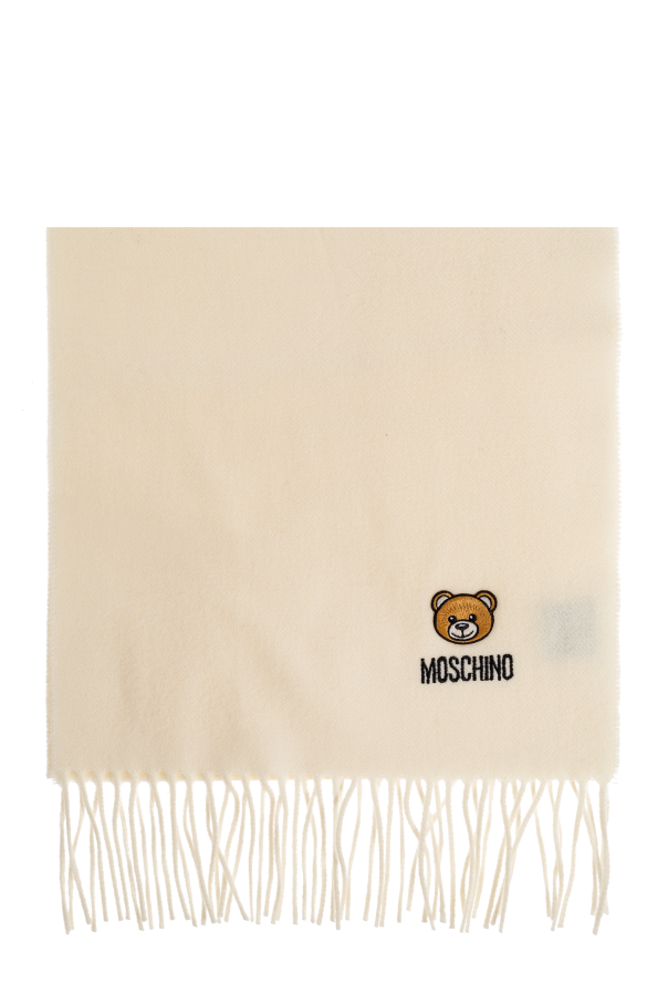 Wool scarf with logo od Moschino