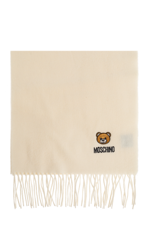 Wool scarf with logo