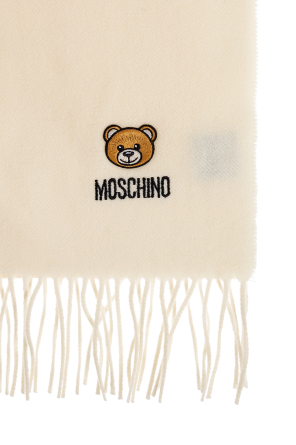 Moschino Wool scarf with logo