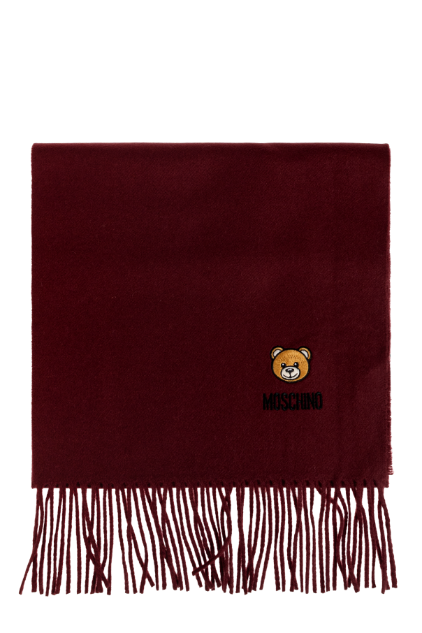 Wool scarf with fringes od Moschino