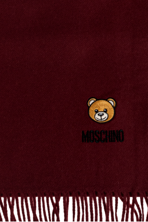 Moschino Wool scarf with fringes