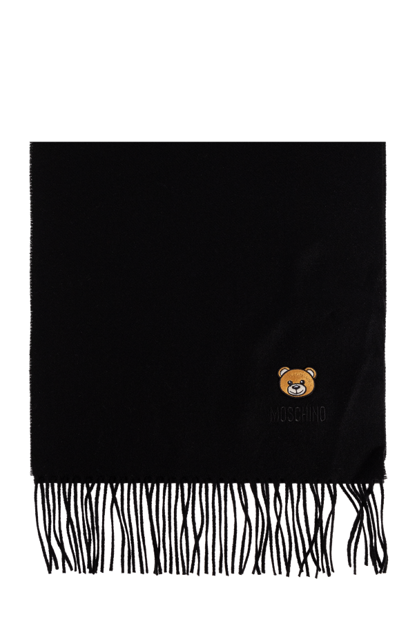 Wool scarf with logo od Moschino