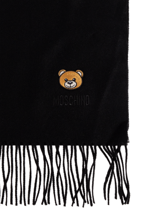 Moschino Wool scarf with logo