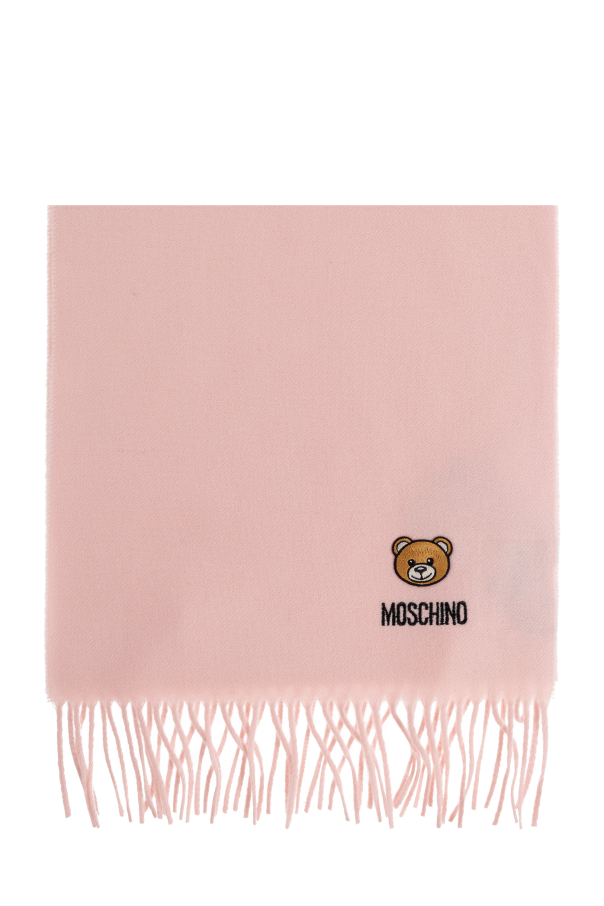 Wool scarf with logo od Moschino