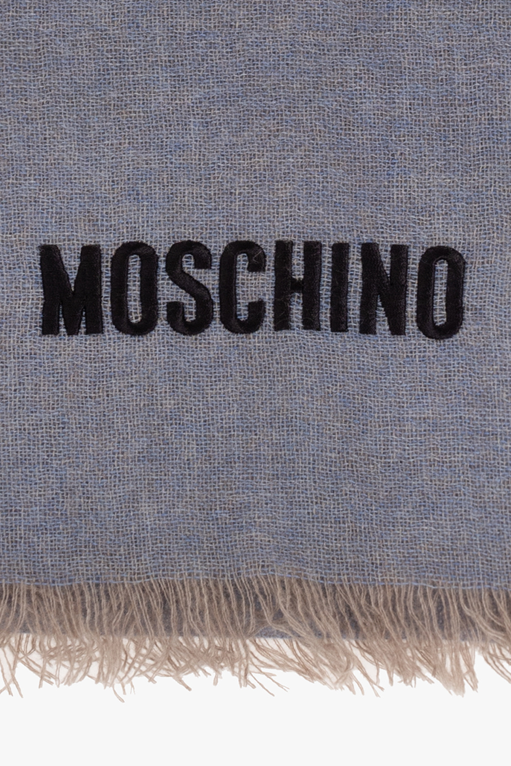 Moschino Cashmere scarf with logo