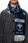 Moschino Wool logo scarf