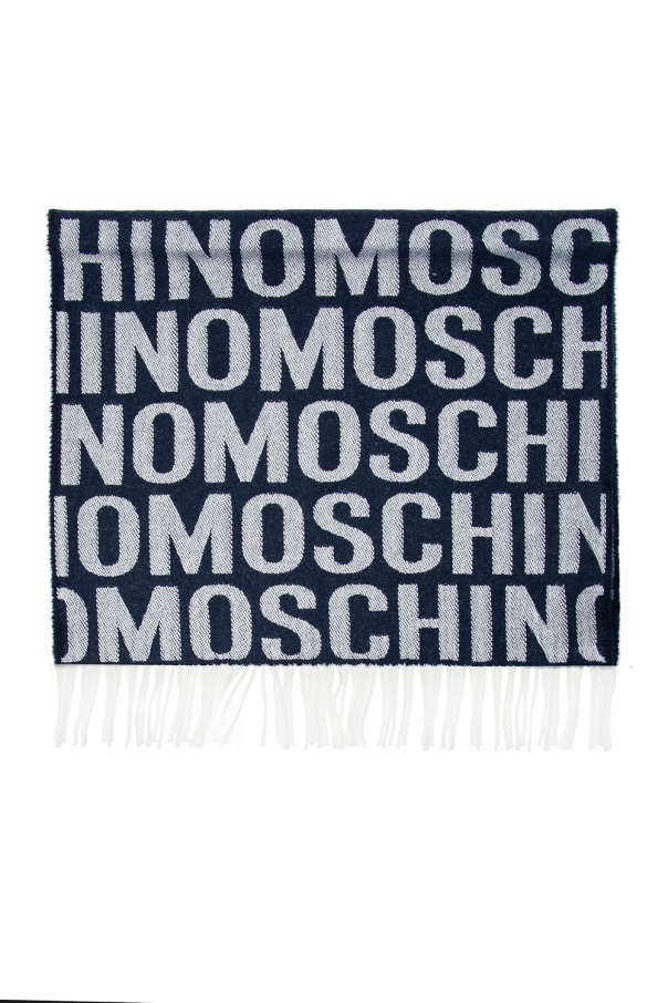 Moschino Wool logo scarf