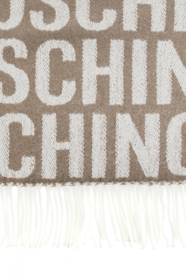 Moschino Wool scarf with logo