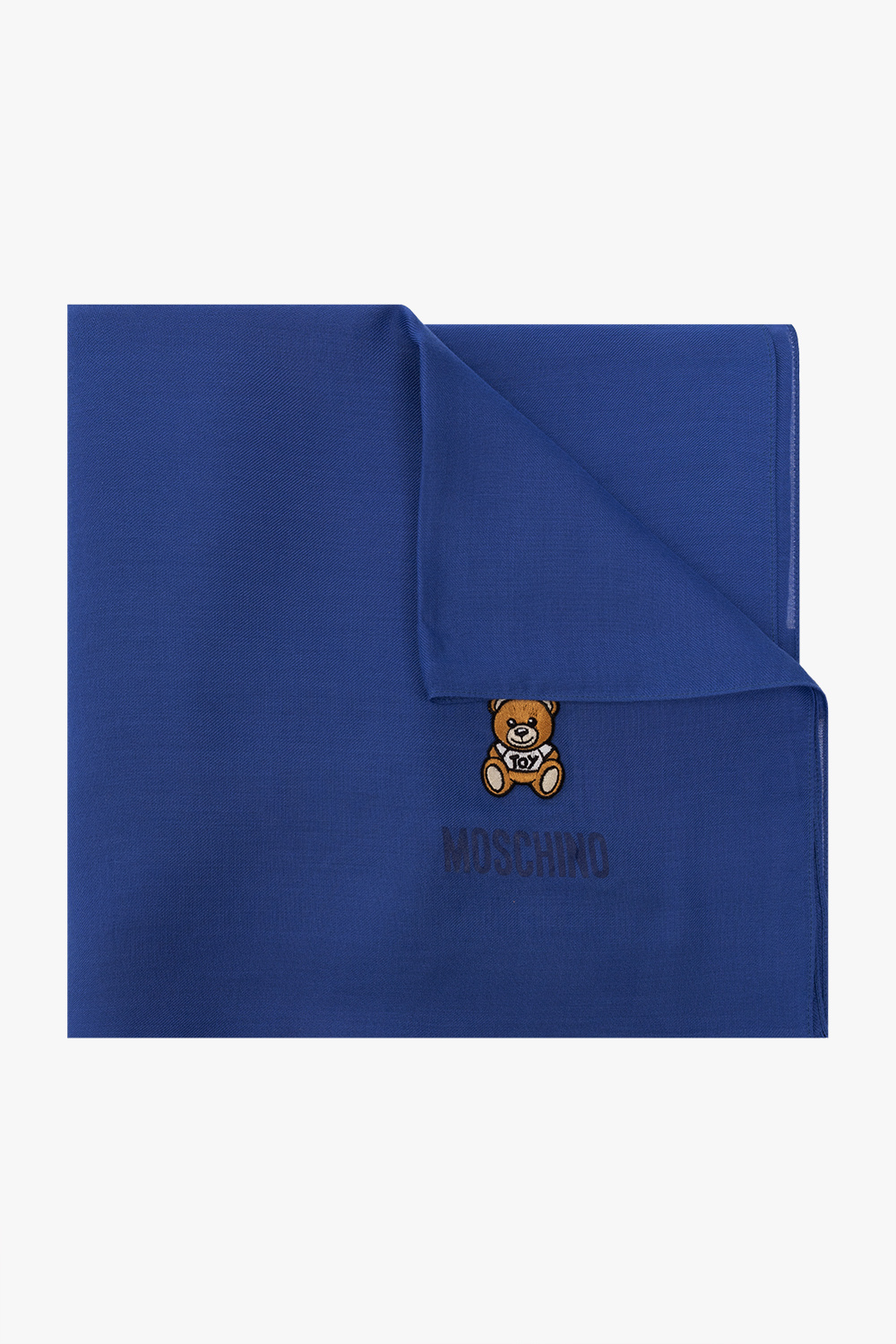 Navy blue Scarf with logo Moschino - Vitkac GB