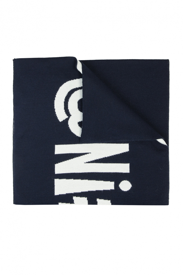 Moschino Reversible scarf with logo