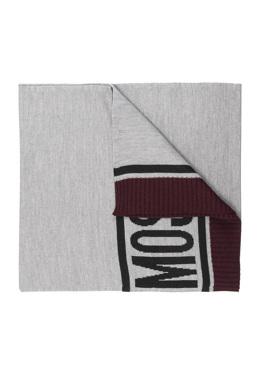 Moschino Reversible scarf with logo