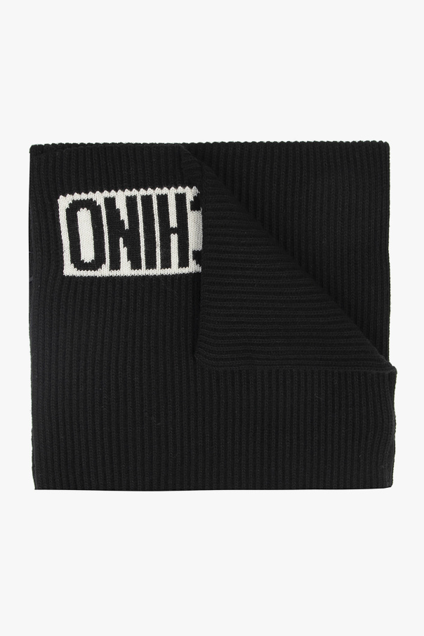 Knitted scarf with logo od Moschino