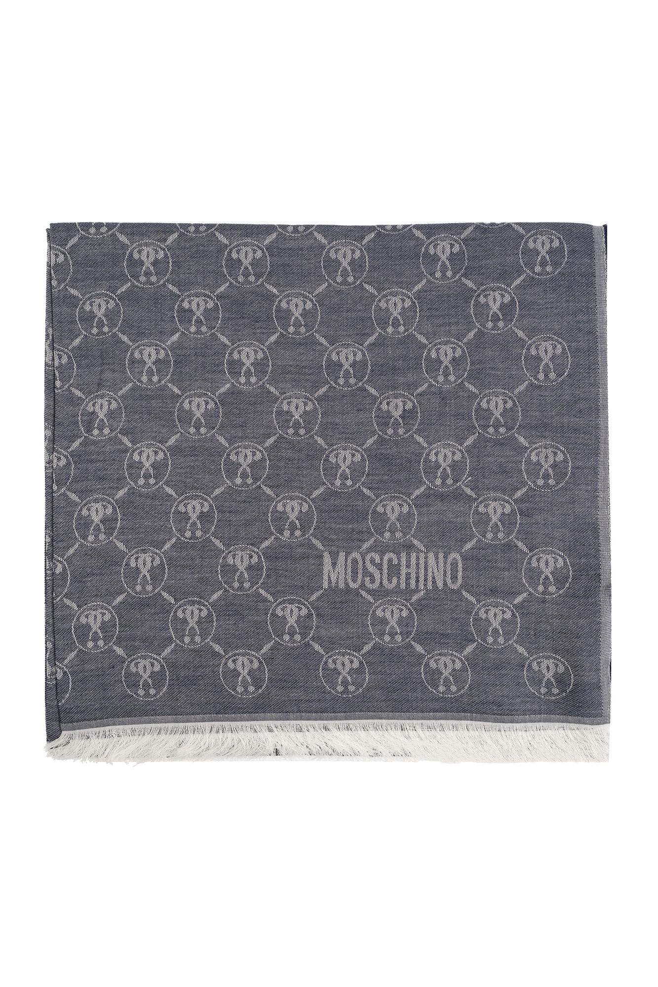 Grey Scarf with monogram Moschino - Vitkac Canada
