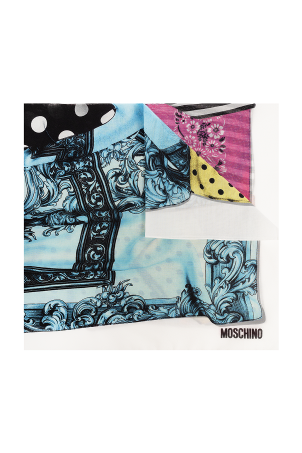 Cotton scarf with print od Moschino