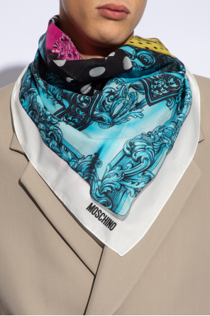 Moschino Cotton scarf with print
