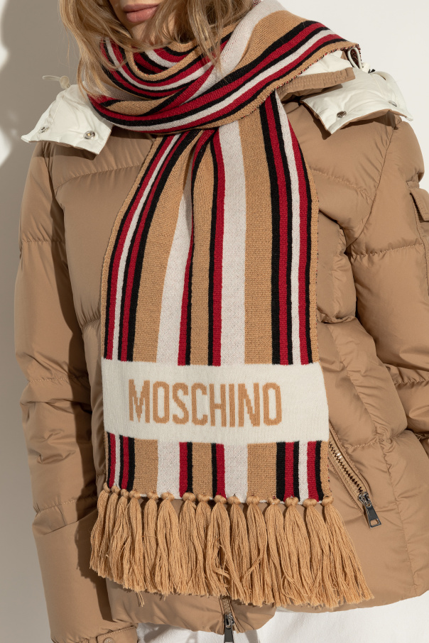 Moschino Szal ze wzorem w pasy