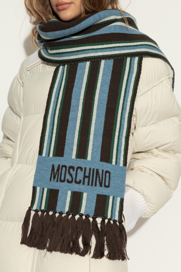 Moschino Szal ze wzorem w pasy