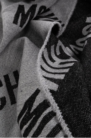 Moschino Wool scarf with monogram