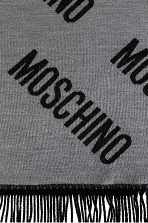 Moschino Wool scarf with monogram