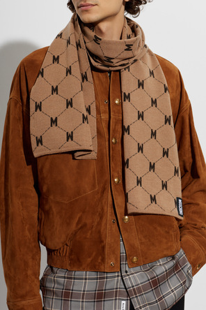 Moschino Wool scarf with monogram