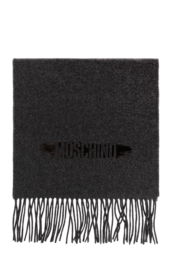 Wool scarf with fringes od Moschino