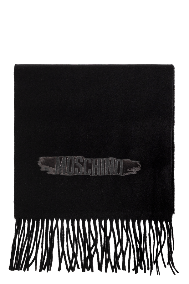 Wool scarf with fringes od Moschino