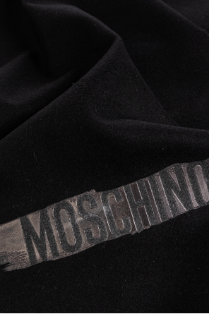 Moschino Bufanda de lana con flecos