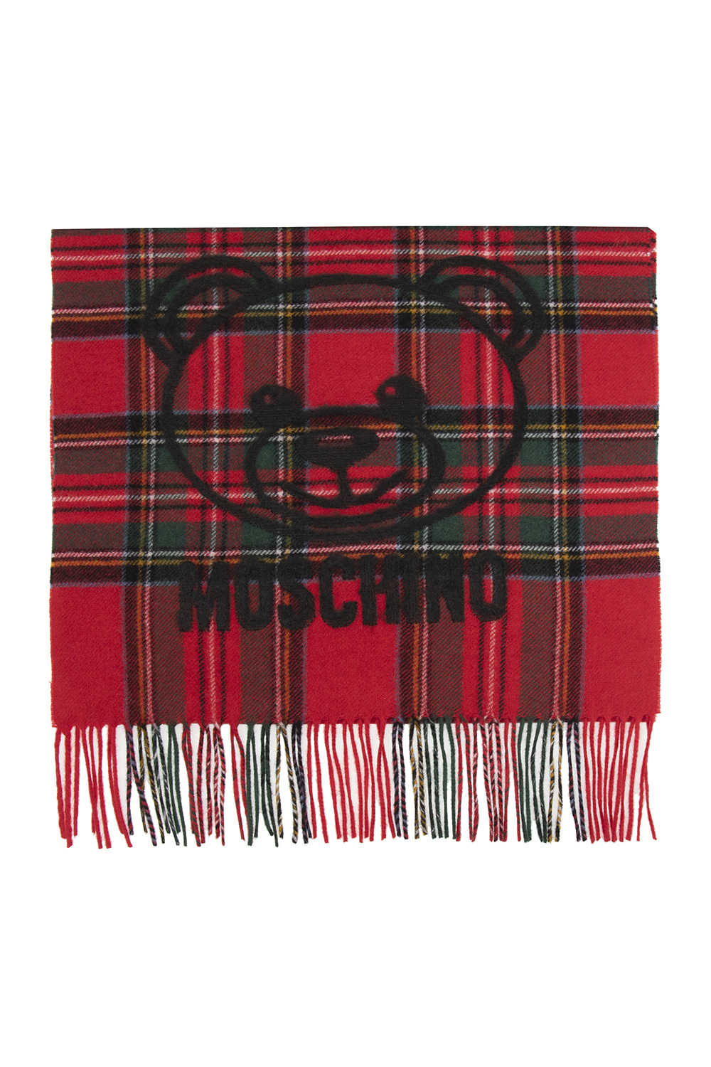 Moschino Wool scarf with logo