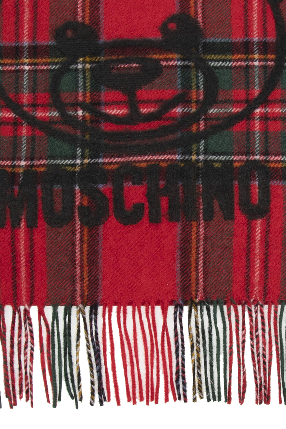 Moschino Wool scarf with logo