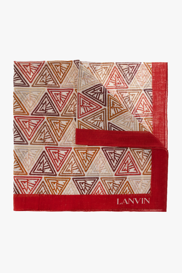 Lanvin Monogrammed shawl