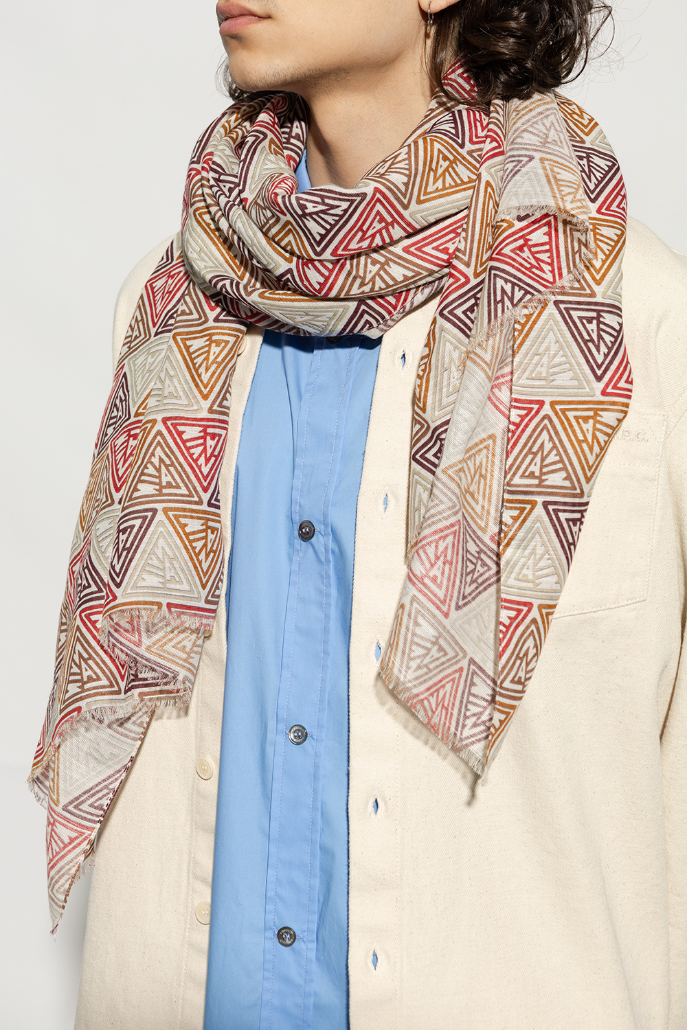 Lanvin Monogrammed scarf
