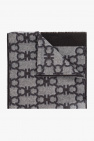 FERRAGAMO GREY Scarf with Gancini pattern
