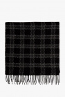 FERRAGAMO BLACK Checked scarf