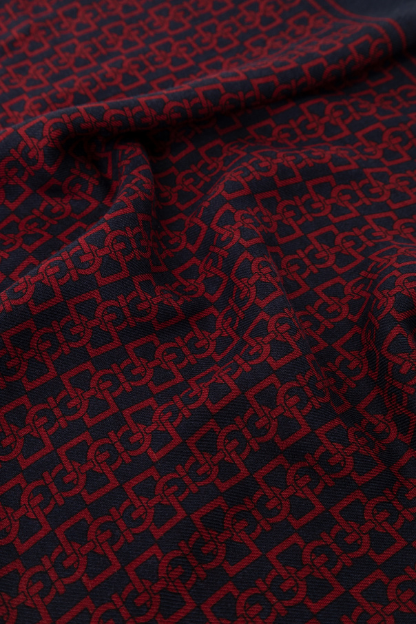 FERRAGAMO Scarf with Gancini pattern