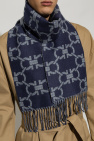 FERRAGAMO NAVY BLUE Wool scarf