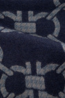 FERRAGAMO NAVY BLUE Wool scarf