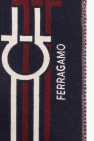 FERRAGAMO NAVY BLUE Wool scarf