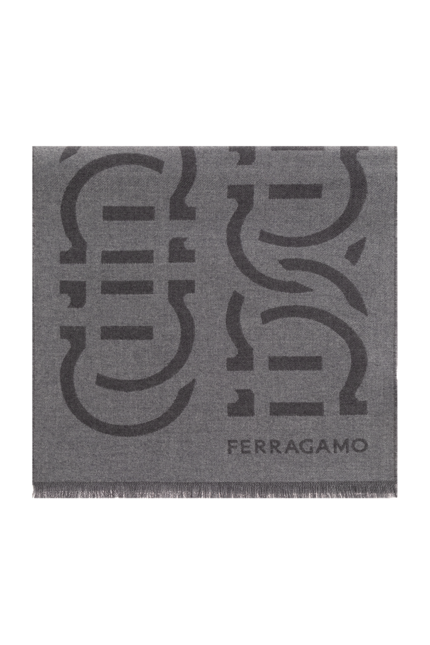 FERRAGAMO Szal z logo