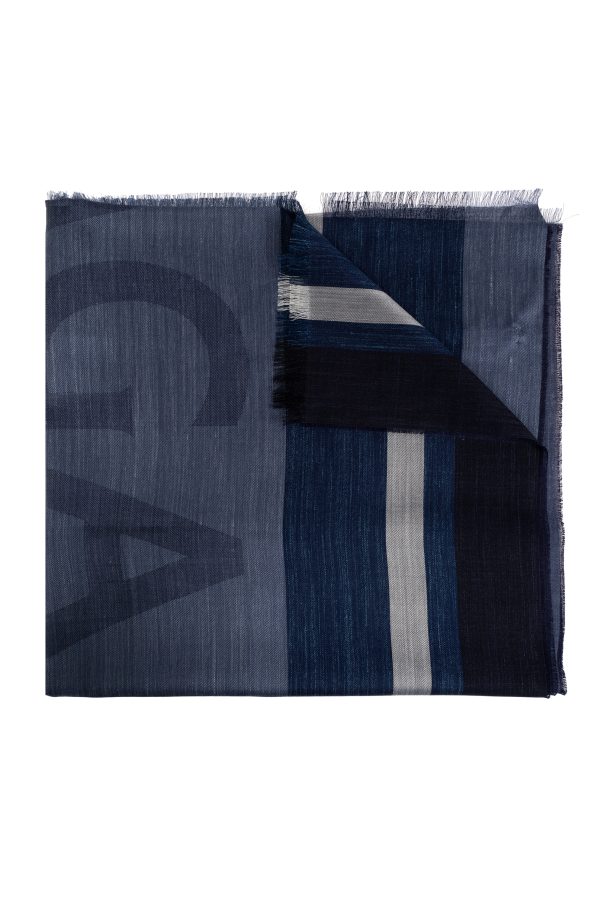 FERRAGAMO Striped pattern scarf