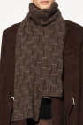 FERRAGAMO BROWN Scarf with monogram