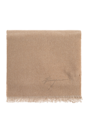 Kaschmirschal mit aufgesticktem Logo