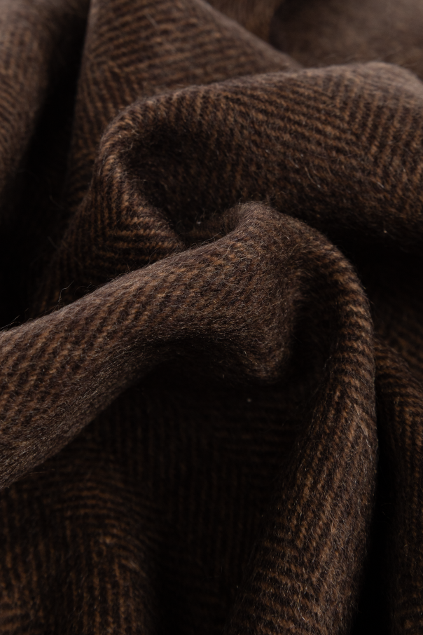 FERRAGAMO Cashmere scarf with embroidered logo