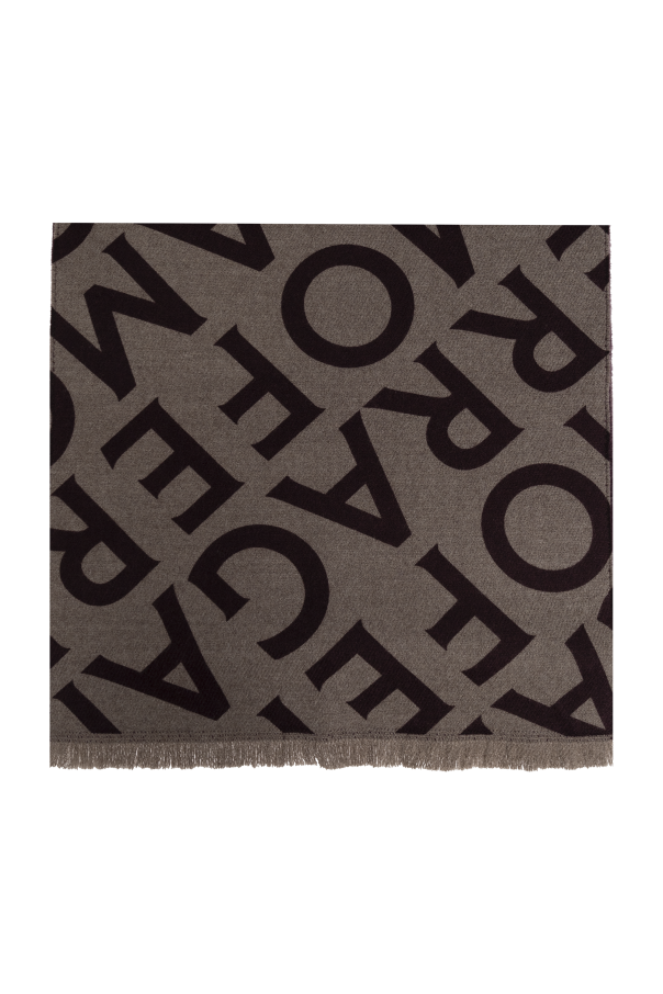 FERRAGAMO Wool scarf with monogram