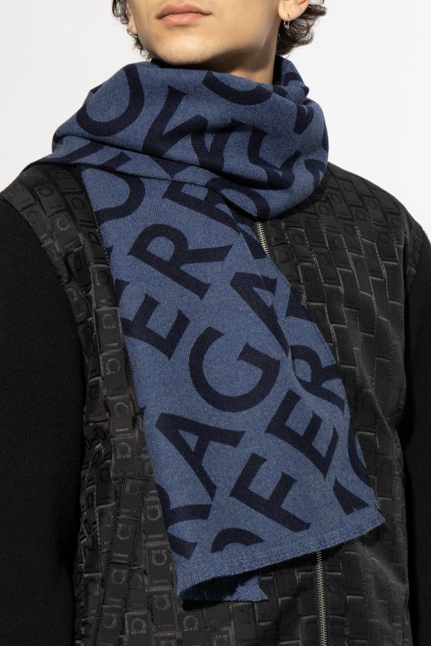 FERRAGAMO Woollen scarf with monogram