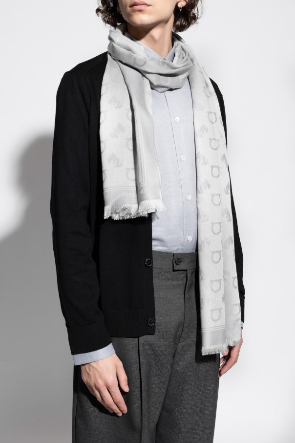 FERRAGAMO Szal z monogramem