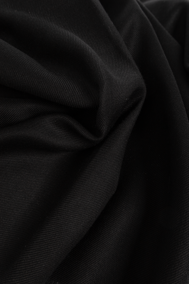 FERRAGAMO Cashmere scarf with embroidered logo
