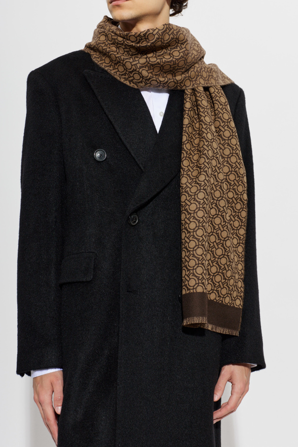 FERRAGAMO Wool Scarf with Monogram